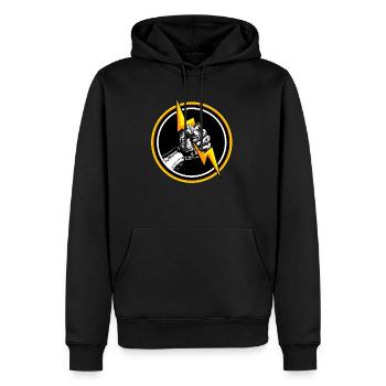 Elektriker Elektrotechnik Elektronik Volt Watt - Männer Premium Bio Hoodie - Schwarz - Vorne - Nico (187cm)