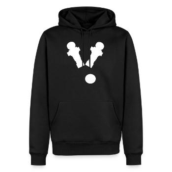 Tischkicker Kicker Tischfussball Kickern - Männer Premium Bio Hoodie - Schwarz - Vorne - Nico (187cm)
