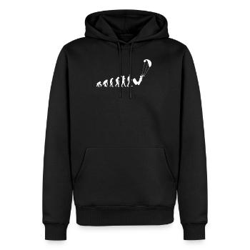 Kite Surfing - Männer Premium Bio Hoodie - Schwarz - Vorne - Nico (187cm)