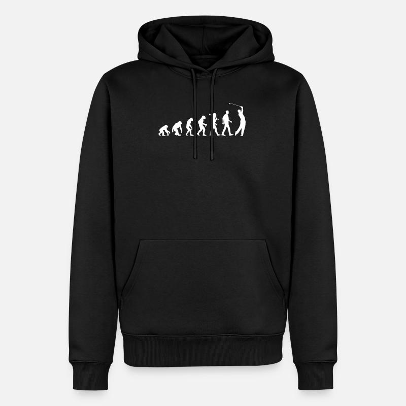 Golf - Männer Premium Bio Hoodie - Schwarz