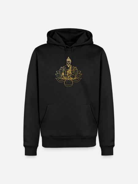 Buddhismus - Männer Premium Bio Hoodie - Schwarz