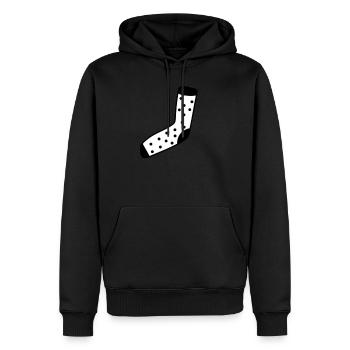 Socke Strumpf Fuß Kleidung - Männer Premium Bio Hoodie - Schwarz - Vorne - Nico (187cm)