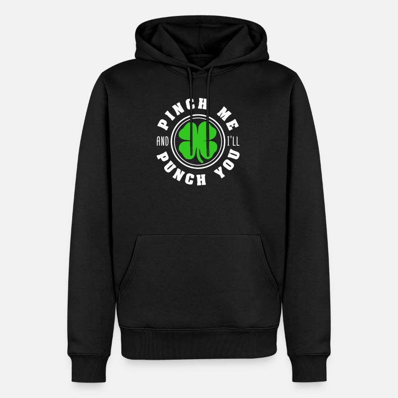 St Patricks Day - Sweat à capuche Premium bio Homme - noir