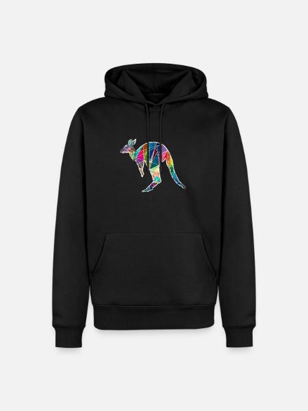 Kangaroo Australia - Men’s Premium Organic Hoodie - black