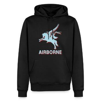 Arnhem Oosterbeek Parachute Regiment Airborne Para - Männer Premium Bio Hoodie - Schwarz - Vorne - Nico (187cm)