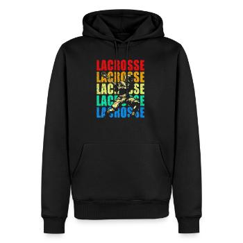 Lacrosse - Sweat à capuche Premium bio Homme - noir - Devant - Nico (187cm)