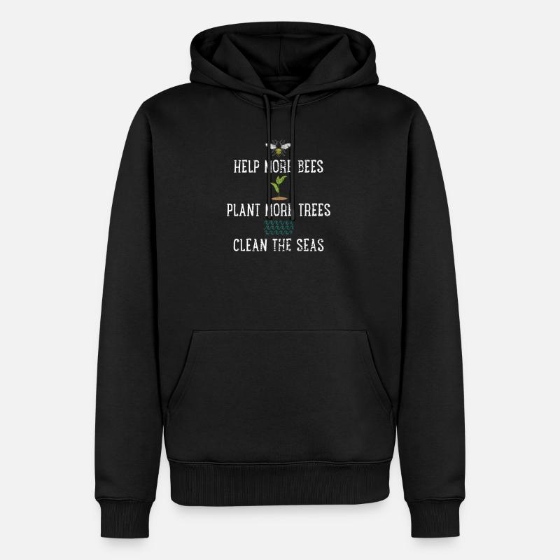 Naturschützer - Männer Premium Bio Hoodie - Schwarz