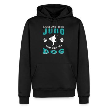 Judo - Männer Premium Bio Hoodie - Schwarz - Vorne - Nico (187cm)
