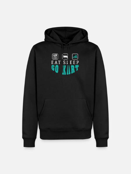 Go Kart - Sweat à capuche Premium bio Homme - noir