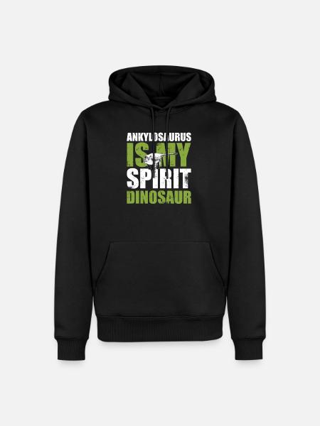 Ankylosaurus is my Spiritual Dinosaur - Men’s Premium Organic Hoodie - black