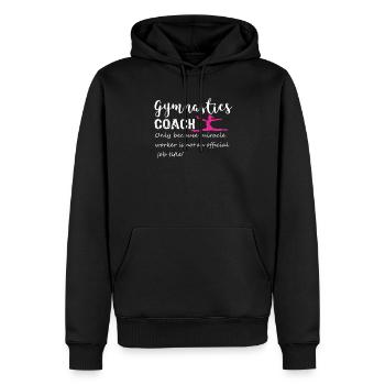 Fun Gymnastics Gymnastics Coach Miracle Worker - Sweat à capuche Premium bio Homme - noir - Devant - Nico (187cm)