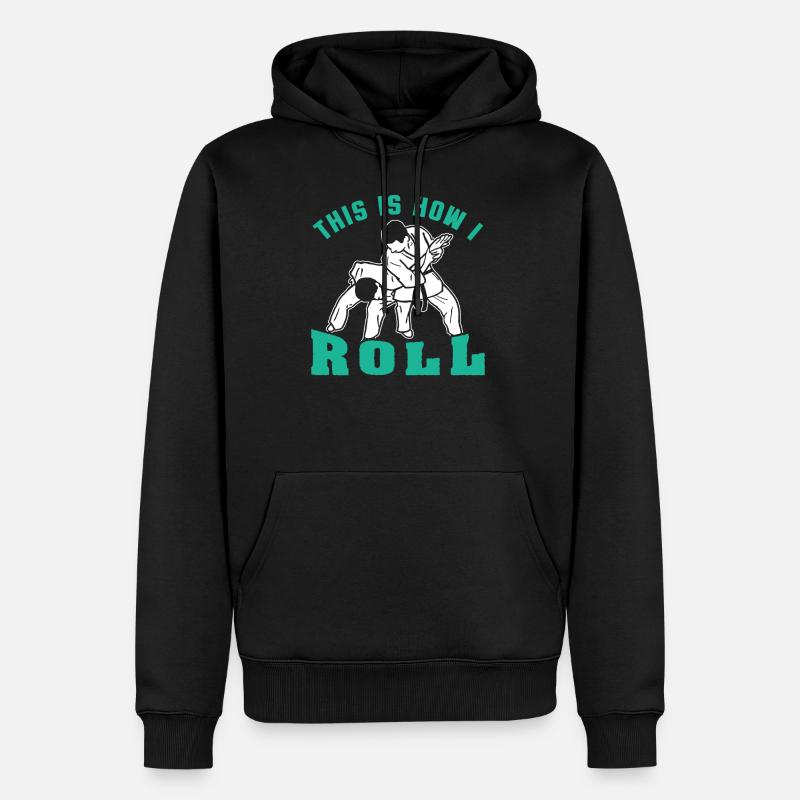 Jiu Jitsu - Sweat à capuche Premium bio Homme - noir