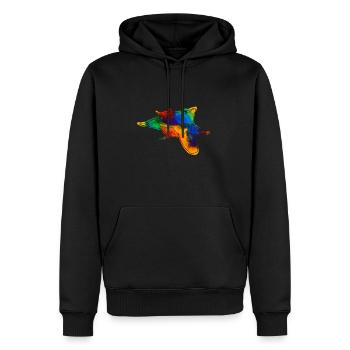 Kurzkopf glide bag Australia - Men’s Premium Organic Hoodie - black - Front - Nico (187cm)