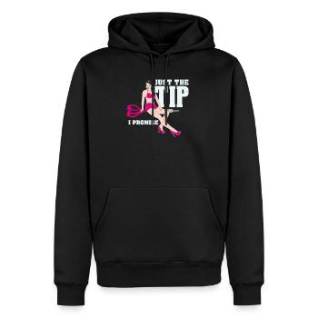 Funny darts shirt - Men’s Premium Organic Hoodie - black - Front - Nico (187cm)