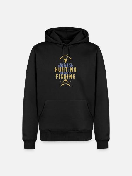 Hunting and fishing - Men’s Premium Organic Hoodie - black