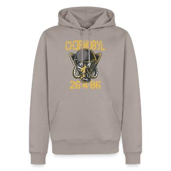 3.6 Röntgen nicht großartig, nicht schrecklich Tschernobyl - Männer Premium Bio Hoodie - Taupe - Vorne - Nico (187cm)