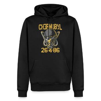 3.6 Roentgen not great, not terrible Chernobyl - Men’s Premium Organic Hoodie - black - Front - Nico (187cm)