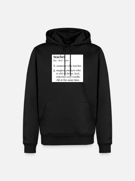 Teacher definition - Men’s Premium Organic Hoodie - black
