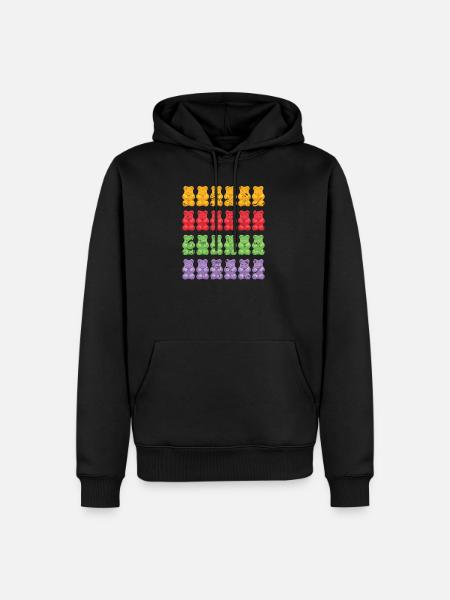 Bear gummi bear - Men’s Premium Organic Hoodie - black