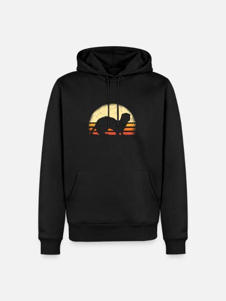 Frettchen Marder - Männer Premium Bio Hoodie - Schwarz