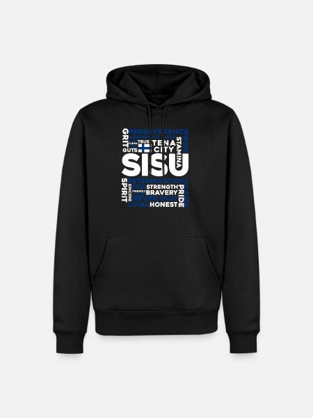 Finland - Men’s Premium Organic Hoodie - black