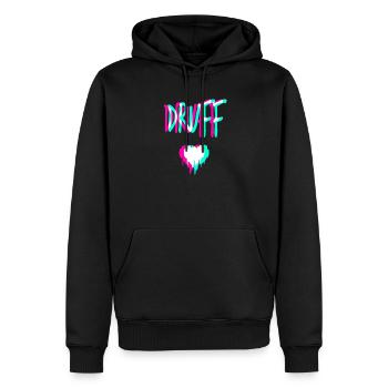 Druff Techno Festival Drogen Pepp Ziehen Lustig - Männer Premium Bio Hoodie - Schwarz - Vorne - Nico (187cm)