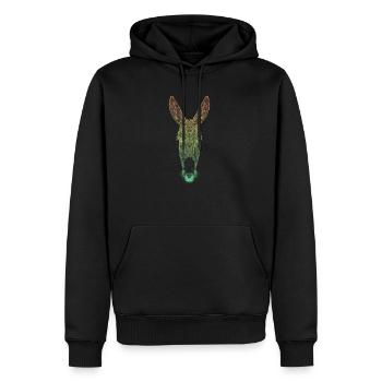 Ânes - Sweat à capuche Premium bio Homme - noir - Devant - Nico (187cm)