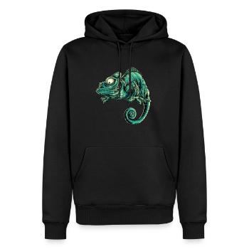 Chamäleon Dschungel Madagaskar Afrika Leguan - Männer Premium Bio Hoodie - Schwarz - Vorne - Nico (187cm)