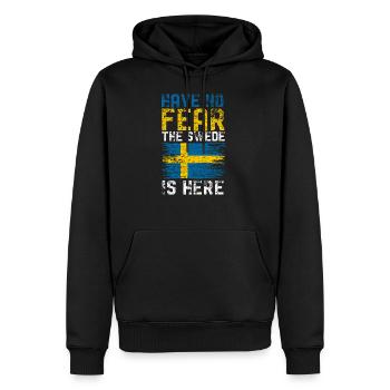 Sweden Swede - Men’s Premium Organic Hoodie - black - Front - Nico (187cm)