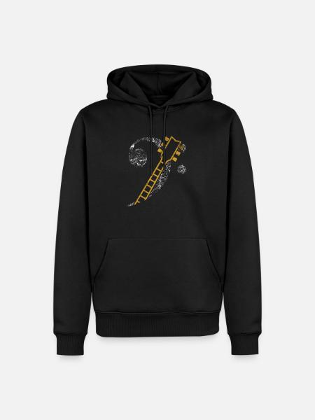 Clef bass clef guitar - Men’s Premium Organic Hoodie - black