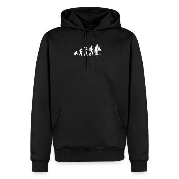 Veterinarian Evolution - Männer Premium Bio Hoodie - Schwarz - Vorne - Nico (187cm)