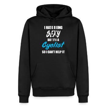 Biking Bike Bike Biker Biking Gift - Men’s Premium Organic Hoodie - black - Front - Nico (187cm)
