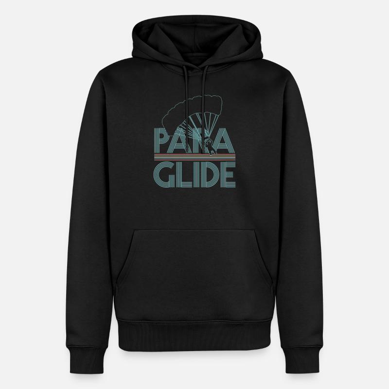 Paragliding - Männer Premium Bio Hoodie - Schwarz
