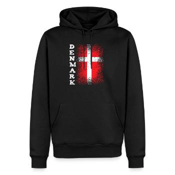 Danemark Pavillon - Sweat à capuche Premium bio Homme - noir - Devant - Nico (187cm)