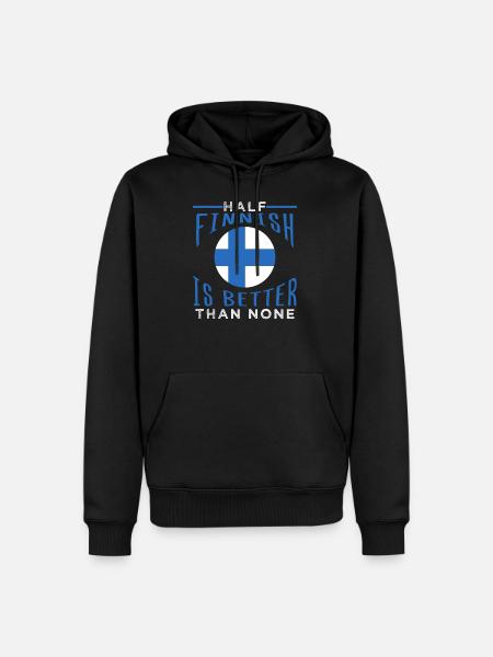 Finlande - Sweat à capuche Premium bio Homme - noir