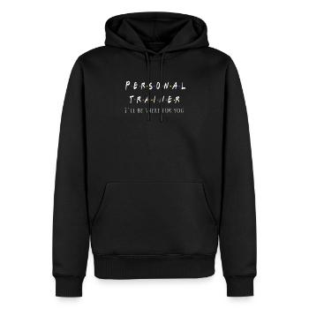Bester Spaß Personal Trainer Freunde Stil Geschenk - Männer Premium Bio Hoodie - Schwarz - Vorne - Nico (187cm)