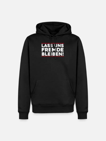 Let's Leave Strangers Misanthropes - Men’s Premium Organic Hoodie - black