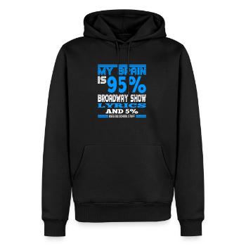 Musical - Männer Premium Bio Hoodie - Schwarz - Vorne - Nico (187cm)