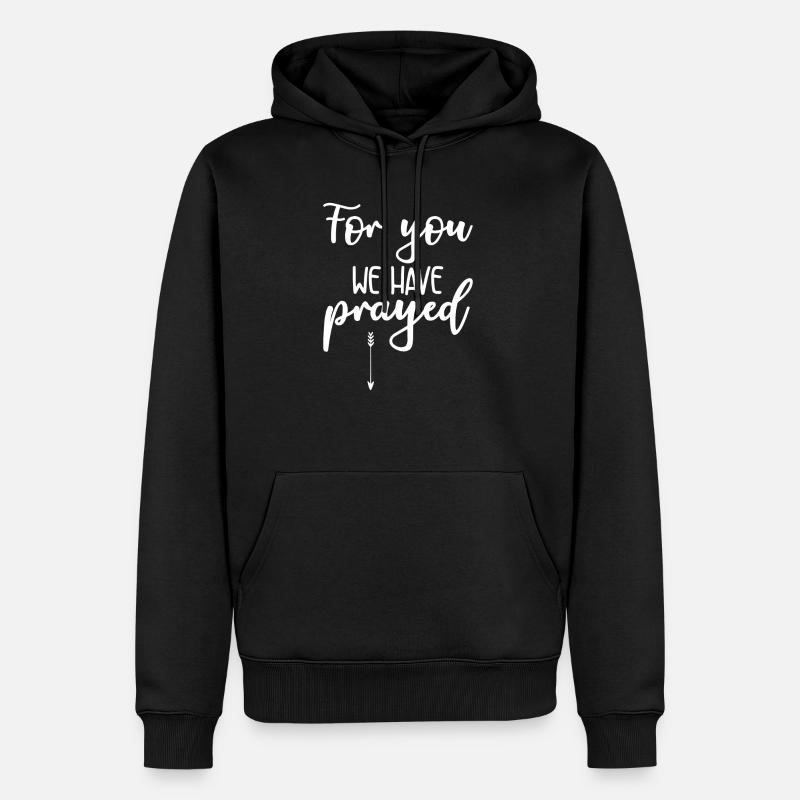 grossesse - Sweat à capuche Premium bio Homme - noir