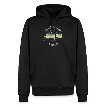 Skoolie Life Umgebauter Schulbus - Männer Premium Bio Hoodie - Schwarz - Vorne - Nico (187cm)