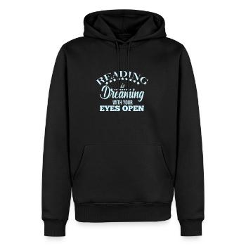 Lesen Fantasie - Männer Premium Bio Hoodie - Schwarz - Vorne - Nico (187cm)