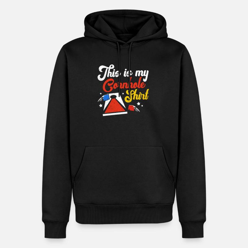 cornhole - Sweat à capuche Premium bio Homme - noir