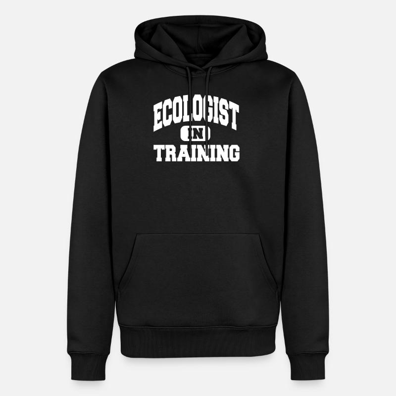 Écologiste en formation - Sweat à capuche Premium bio Homme - noir
