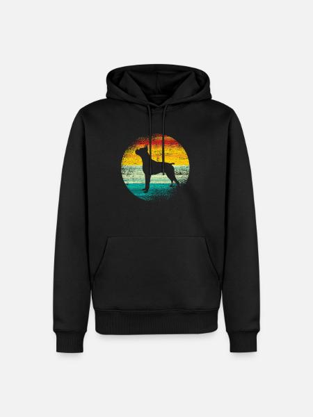 boxer - Men’s Premium Organic Hoodie - black