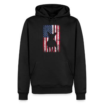 Chihuahua - Sweat à capuche Premium bio Homme - noir - Devant - Nico (187cm)