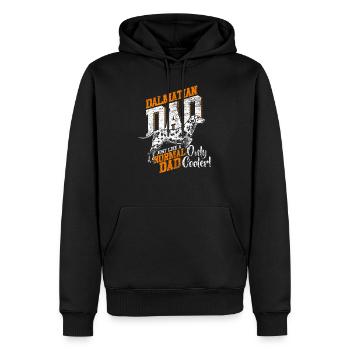 dalmatien - Sweat à capuche Premium bio Homme - noir - Devant - Nico (187cm)