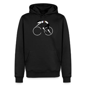Reiter - Weltcampion - Männer Premium Bio Hoodie - Schwarz - Vorne - Nico (187cm)