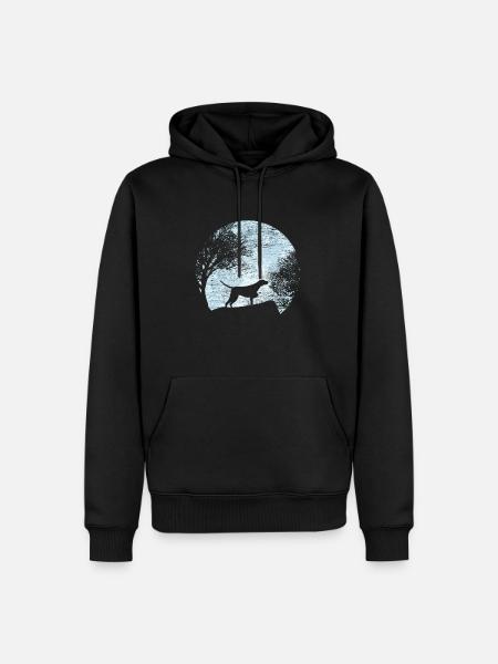 hunting dog - Men’s Premium Organic Hoodie - black