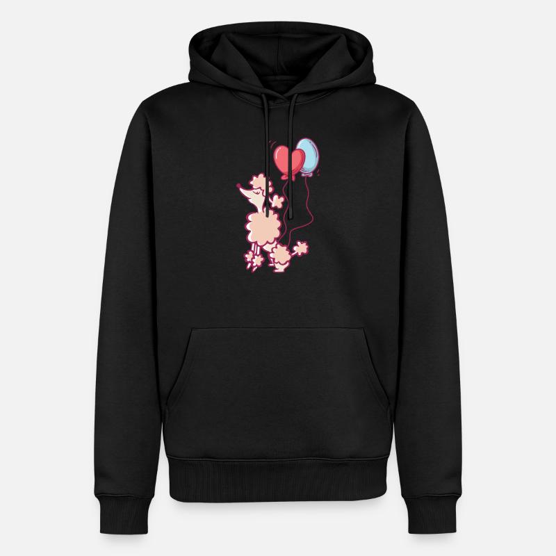 Pudel - Männer Premium Bio Hoodie - Schwarz