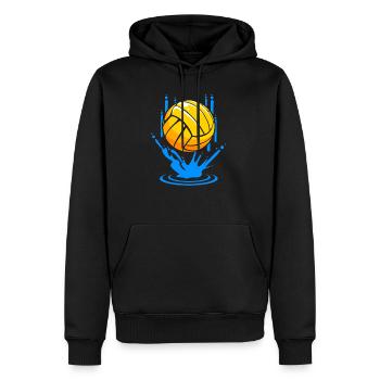 Water-polo Joueur Natation Sports nautiques - Sweat à capuche Premium bio Homme - noir - Devant - Nico (187cm)
